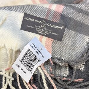 DKNY Pink and Gray Women's Scarf